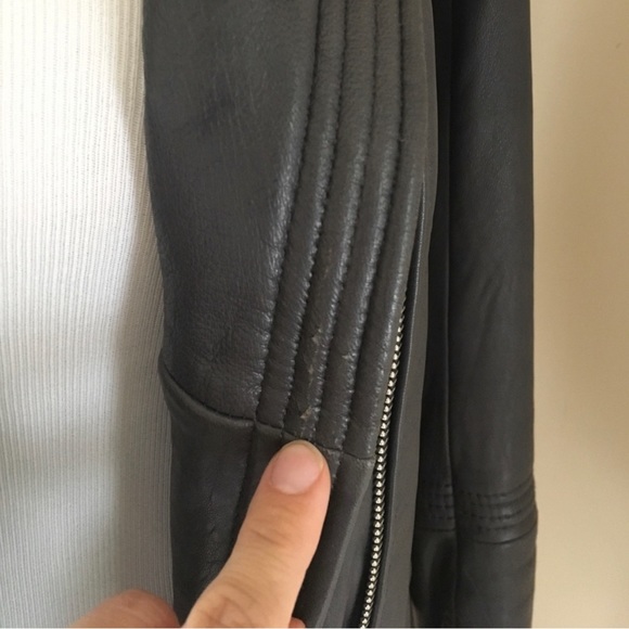 Michael Kors leather moto jacket - Picture 4 of 4